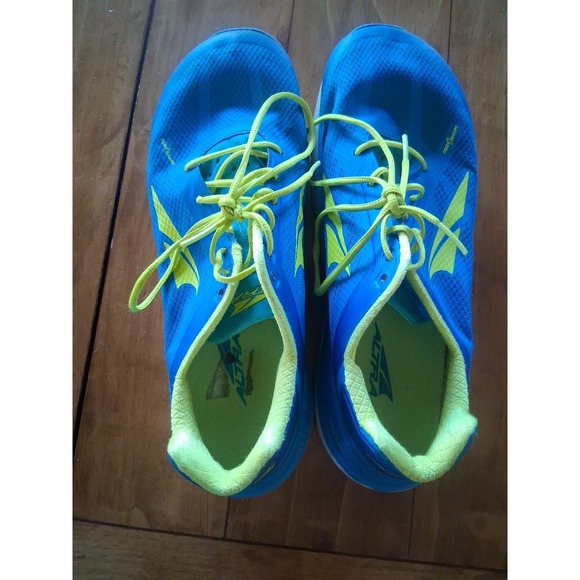 Altra Womens Duo Blue Yellow Road Running Shoes Lace Up Low Top Sz 9.5 - Picture 8 of 9